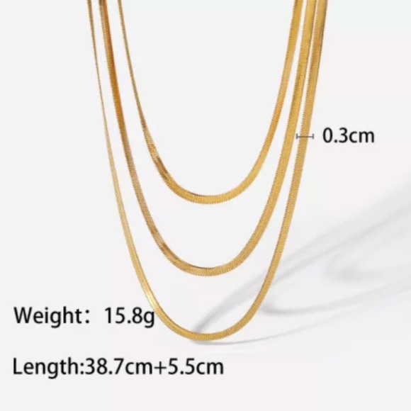 🌟Fashion Multilayer Snake Chain Choker Necklace - Picture 5 of 5